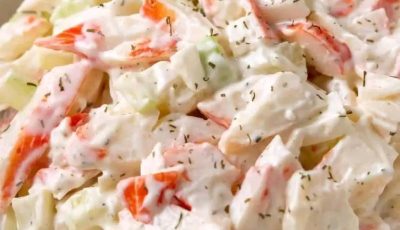 Creamy Seafood Salad with Imitation Crab