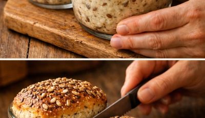 Seeded no knead jar bread