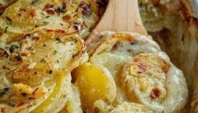 Cheesy scalloped potatoes