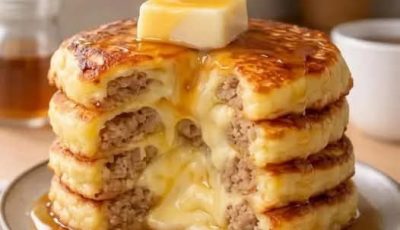 Sausage Stuffed Pancakes