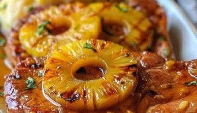 Pineapple Glazed Pork Chops