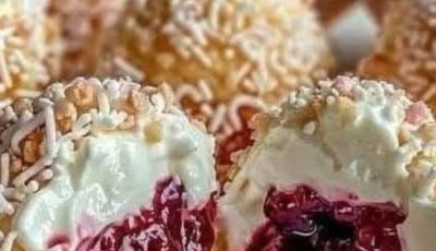 Sweet Creamy Jam Balls