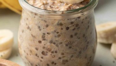 High Protein Banana Chia Seeds Almond Milk Oats