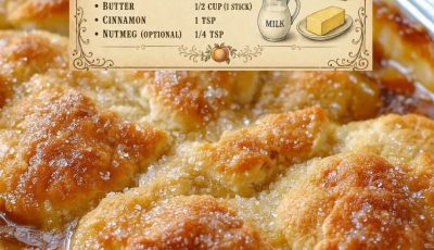 Old-Time Oven Peach Cobbler