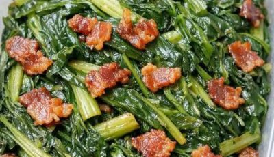 4-Ingredient Wilted Dandelion Greens